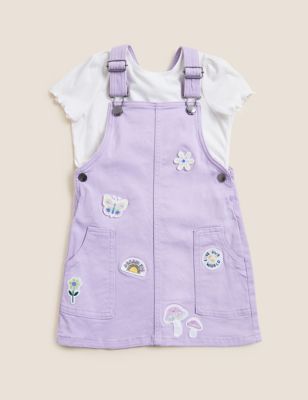 

Girls M&S Collection Cotton Rich Pinafore Outfit (2-7 Yrs) - Lilac, Lilac