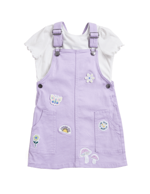 

Girls M&S Collection Cotton Rich Pinafore Outfit (2-7 Yrs) - Lilac, Lilac