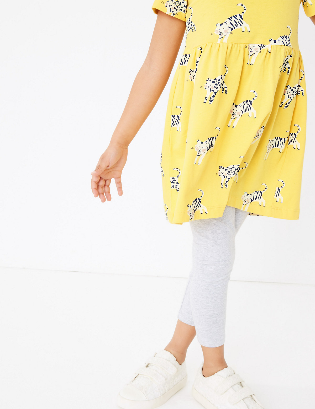 Cotton Tiger Print Dress (2-7 Yrs)