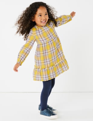 Ensemble 100&nbsp;% coton &agrave; carreaux (du 3&nbsp;mois au 7&nbsp;ans)