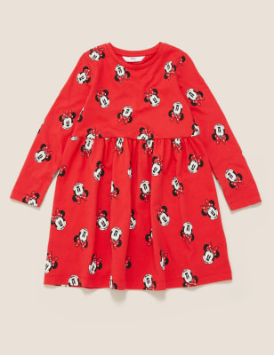 Jersey Disney Minnie Mouse Dress 2 7 Yrs M S