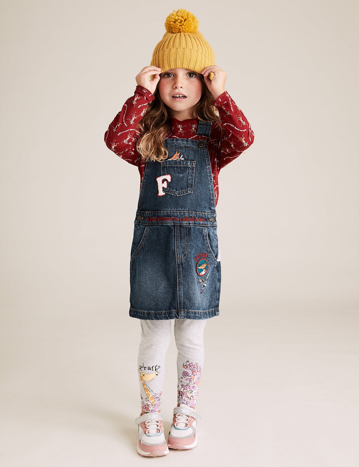 Roald Dahl™ & NHM™ Fox Pinafore Outfit (2-7 Years)
