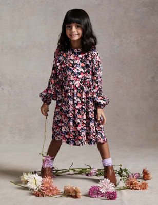 

M&S X GHOST Geblümtes Kleid (4-7 Jahre) - Pink Mix, Pink Mix
