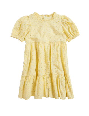 

Girls M&S Collection Pure Cotton Embroidered Dress (2-7 Yrs) - Yellow, Yellow