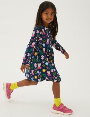 

Girls M&S Collection Pure Cotton Peppa Pig™ Dress (2-7 Yrs) - Navy, Navy