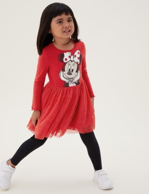 

M&S Collection Vestido de algodón de Minnie Mouse™ (2-7 años) - Red, Red