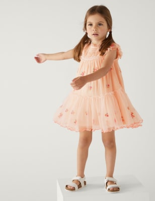 

M&S Collection Vestido floral bordado (2-8 años) - Pink, Pink