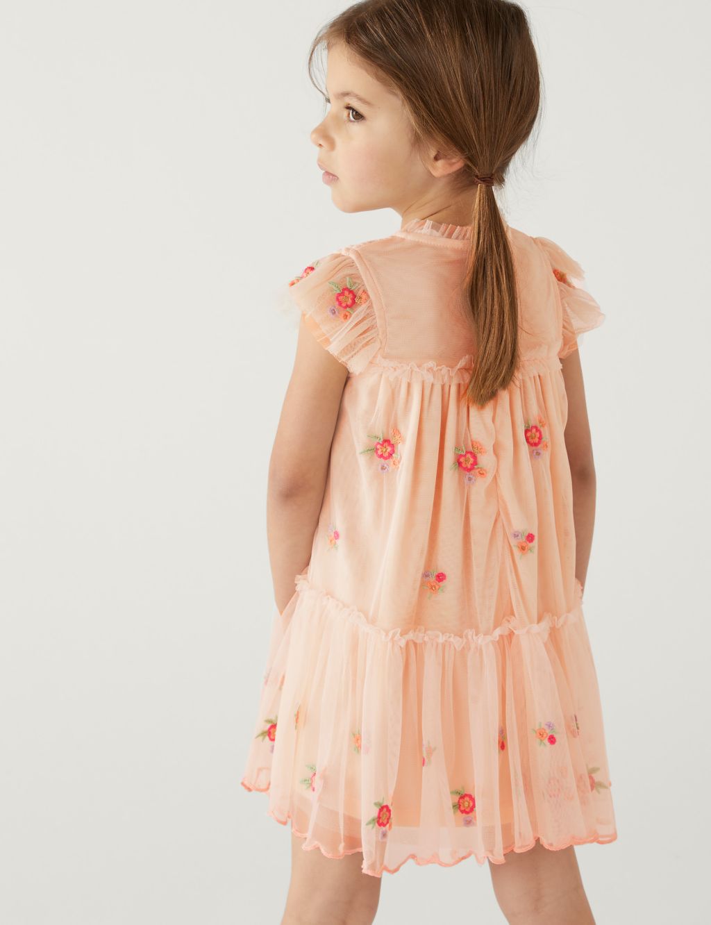 Floral Embroidered Dress (2-8 Yrs) image 3