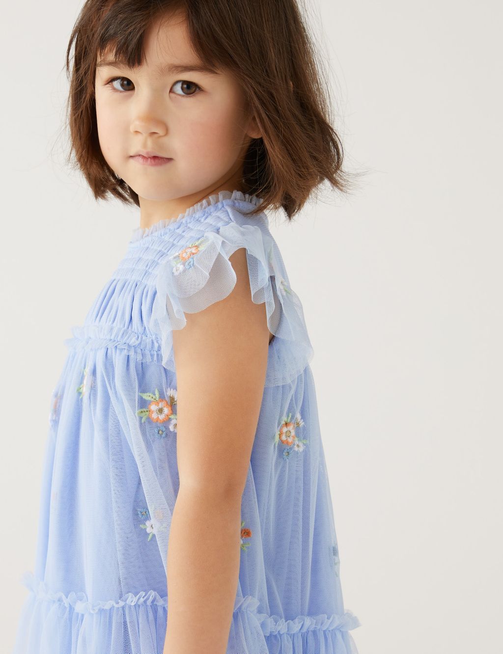 Floral Embroidered Dress (2-8 Yrs) image 2
