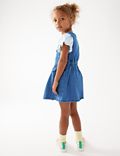 2pc Pure Cotton Pinafore Outfit (2-7 Yrs)