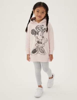 

M&S Collection Kleid mit Kapuze und Minnie Mouse™-Motiv (2-7 J.) - Pink, Pink