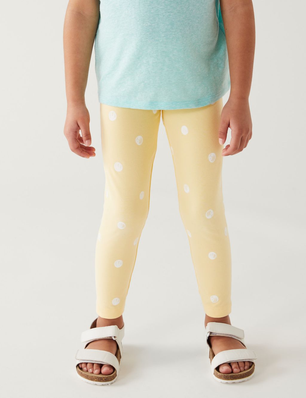 Cotton Rich Spotted Leggings (2-8 Yrs) image 3
