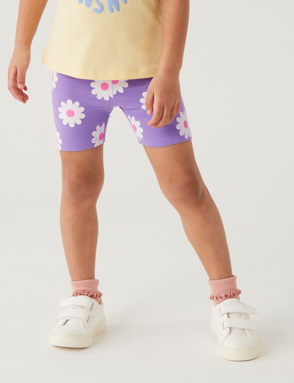 Cotton Rich Floral Shorts (2 - 8 Yrs) image 3