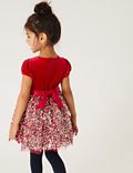 Velvet Sequin Dress (2-7 Yrs)