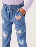 Relaxed Denim Butterfly Jeans (2-7 Yrs)
