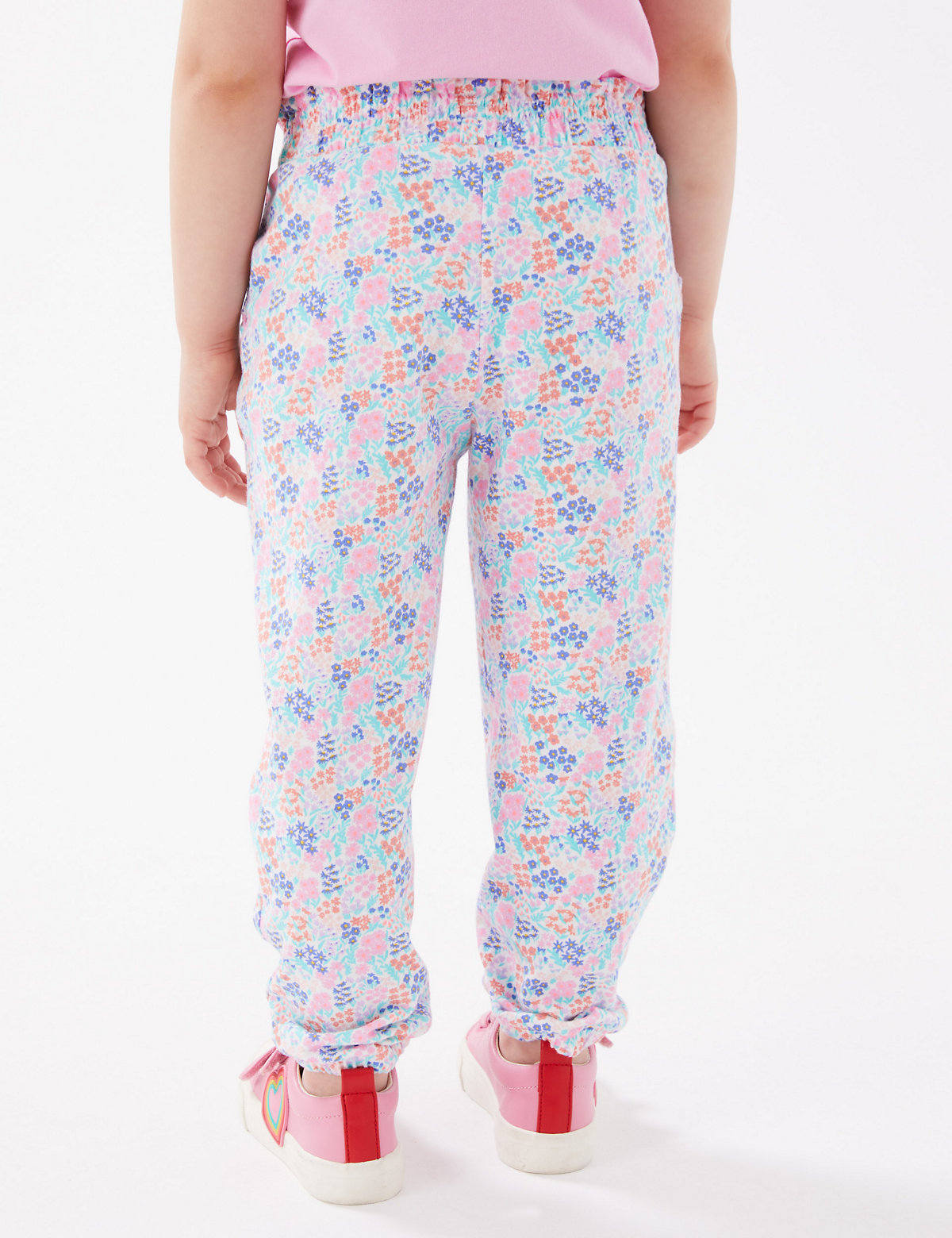 Pure Cotton Floral Trousers (2-7 Yrs)