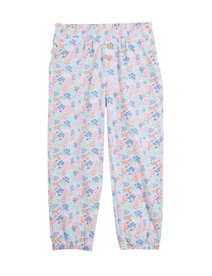 

M&S Collection Geblümte Hose aus reiner Baumwolle (2-7 J.) - Multi, Multi