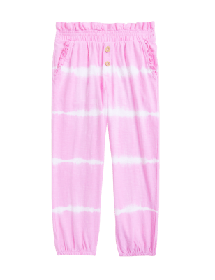 

Girls M&S Collection Pure Cotton Tie Dye Trousers (2-7 Yrs) - Pink, Pink