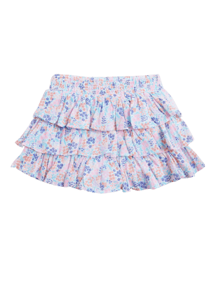 Girls M&S Collection Pure Cotton Floral Skort (2 -7 Yrs) - Multi