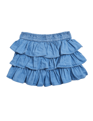 

Girls M&S Collection Denim Skort (2-7 Yrs) - Chambray, Chambray