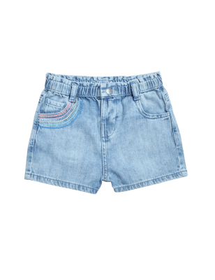 

M&S Collection Denim-Shorts mit Regenbogen (2-7 Jahre), Denim