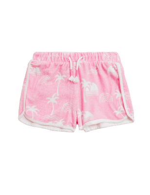 

Girls M&S Collection Cotton Rich Towelling Shorts (2-7 Yrs) - Pink, Pink