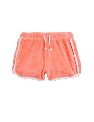 

Girls M&S Collection Cotton Rich Towelling Shorts (2-7 Yrs) - Coral, Coral