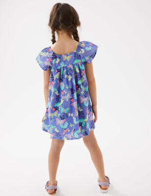 Butterfly print outlet dress