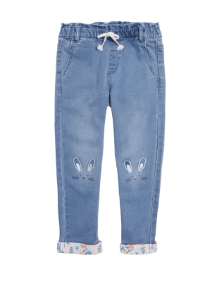 

Girls M&S Collection Denim Embroidered Jeans (2-7 Yrs), Denim