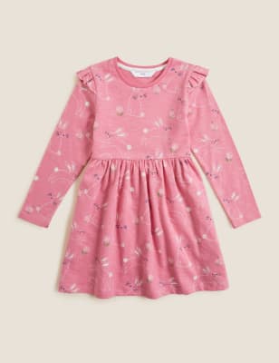 

Girls M&S Collection Pure Cotton Bunny Print Dress (2-7 Yrs) - Pink, Pink
