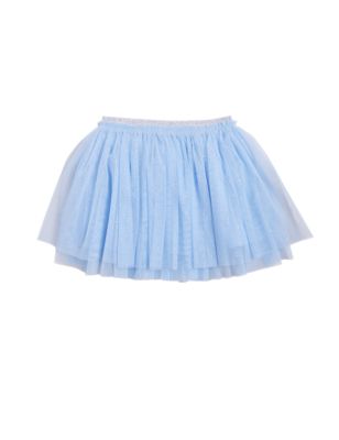 

Girls M&S Collection Glitter Tutu Skirt (2-7 Yrs) - Blue, Blue