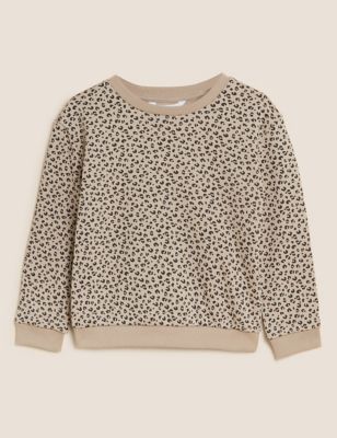 Cotton Rich Animal Print Sweatshirt (2-7 Yrs)