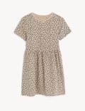 Cotton Rich Animal Print Dress (2-7 Yrs)