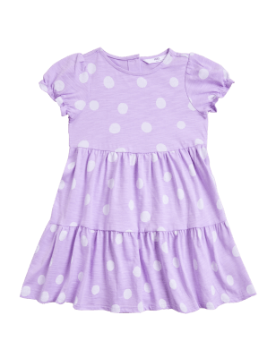 

M&S Collection Shorts mit hohem Baumwollanteil und Tiermuster (6-16 J.) - Lilac, Lilac