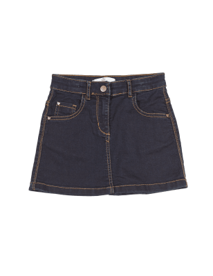 Cotton Rich with Stretch 5 Pockets Denim Skirt (1-7 Years) | M&S