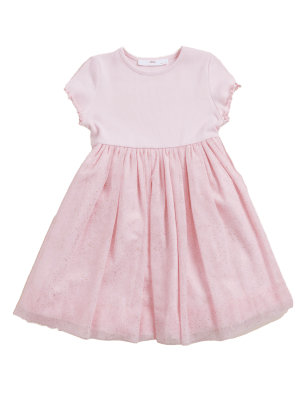 

Girls M&S Collection Tulle Skirt Dress (2-7 Yrs) - Pink, Pink