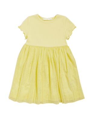 

M&S Collection Vestido con brillos (2-7 años) - Yellow, Yellow