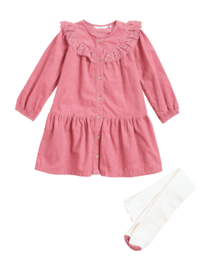 

Girls M&S Collection 2pc Cotton Rich Outfit (2-7 Yrs) - Pink, Pink
