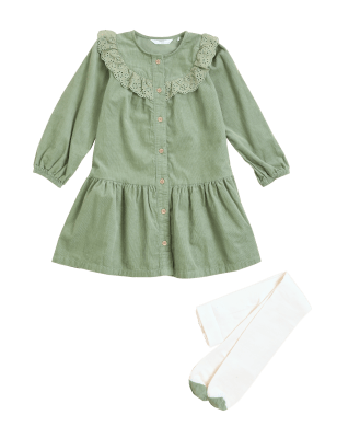 

Girls M&S Collection 2pc Cotton Rich Outfit (2-7 Yrs) - Khaki, Khaki