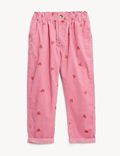 Pure Cotton Heart Print Trousers