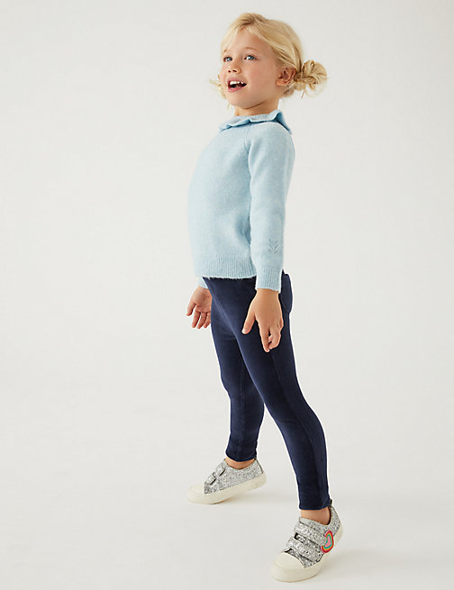 Marks And Spencer Girls M&S Collection Cord Leggings (2 - 8 Yrs) - Navy, Navy