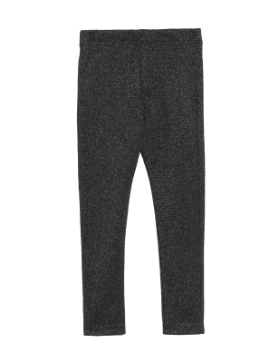 

M&S Collection Leggings con brillos (2-7 años) - Black, Black