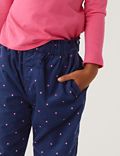 Pure Cotton Spotted Trousers