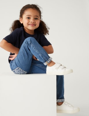

M&S Collection Jeans denim regular con cintura paperbag (2-7 años), Denim