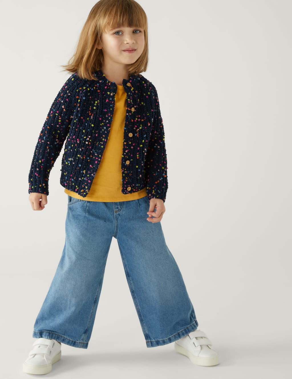 Chunky Knitted Cardigan (2-8 Yrs) image 2