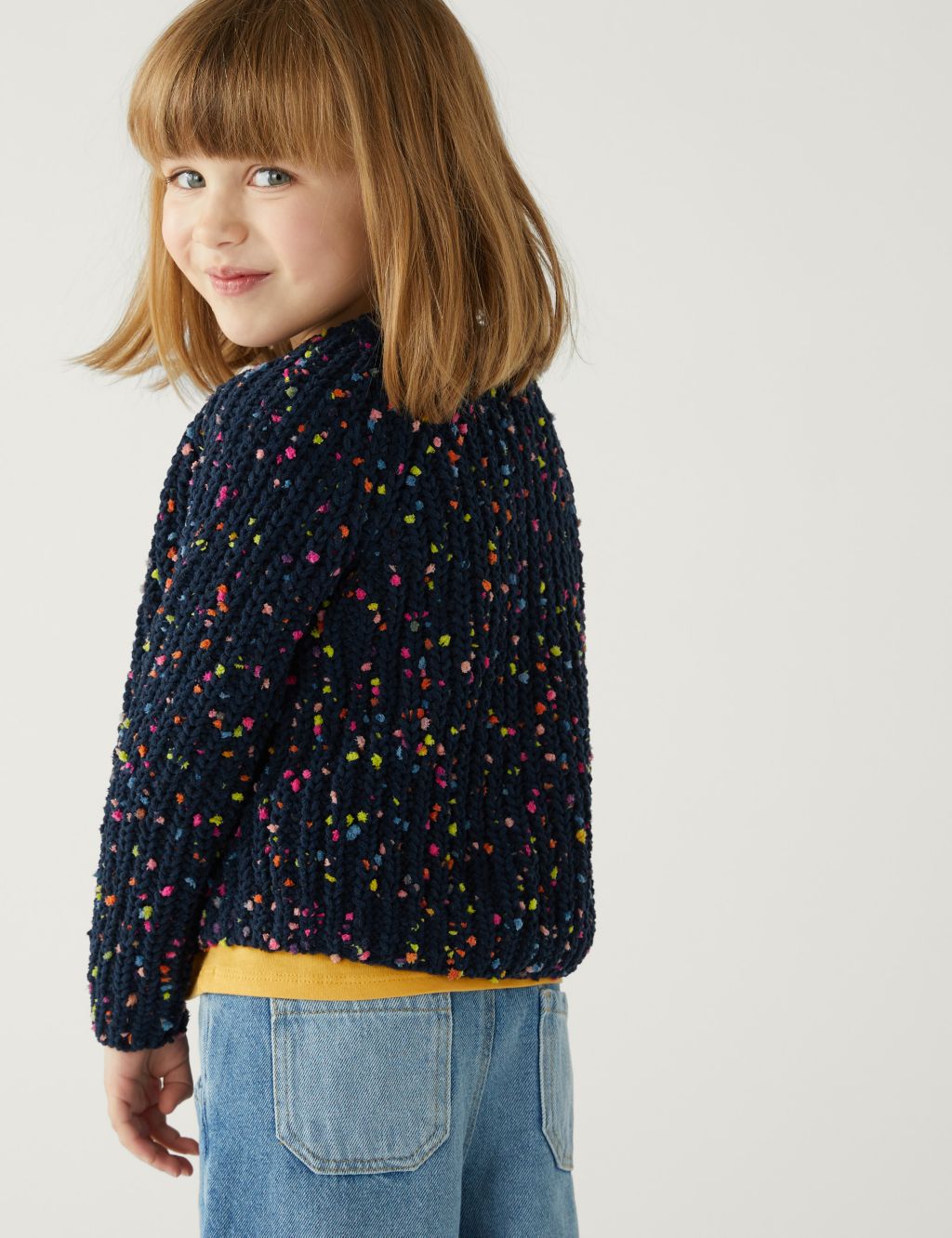 Chunky Knitted Cardigan (2-8 Yrs) image 3