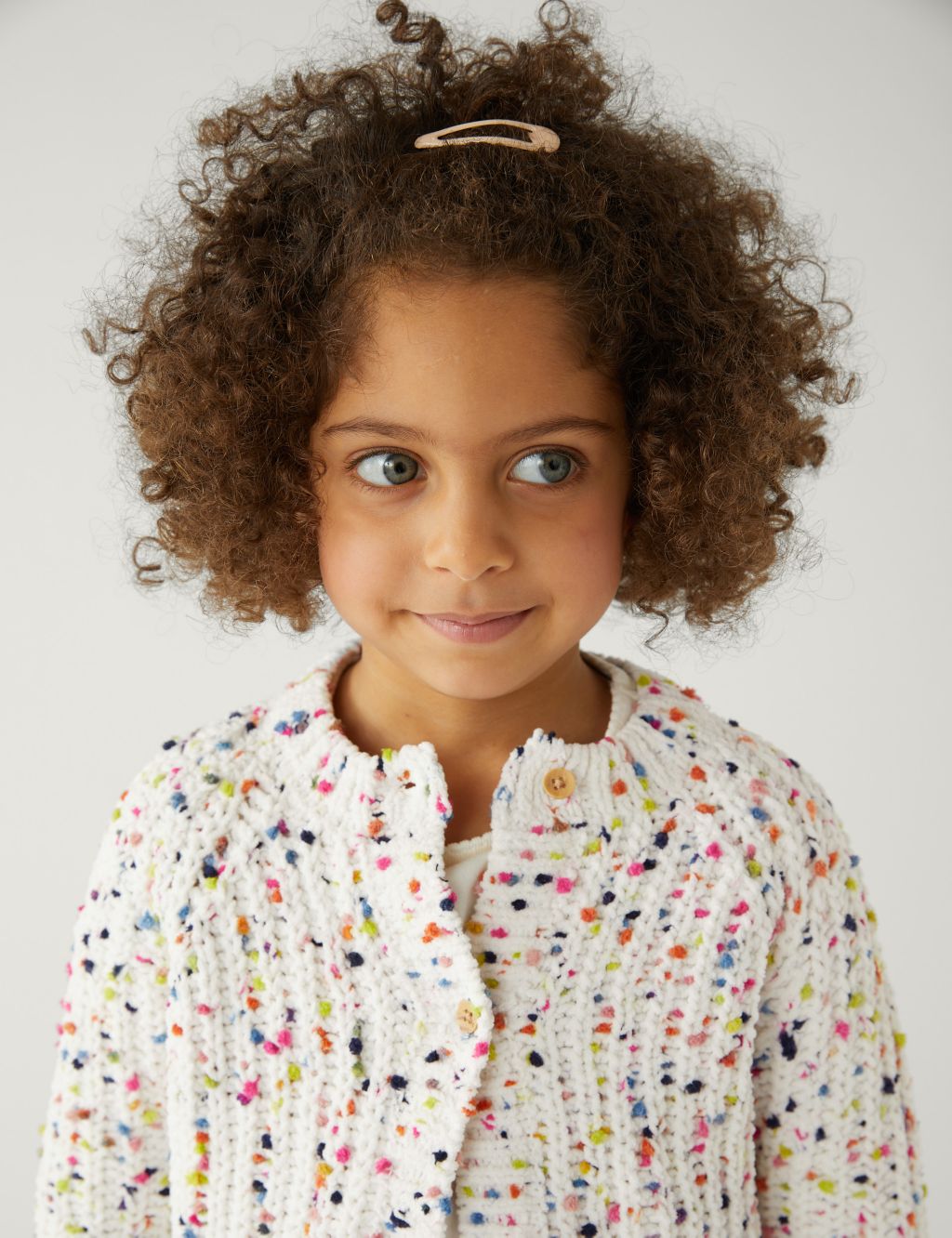 Chunky Knitted Cardigan (2-8 Yrs) image 1