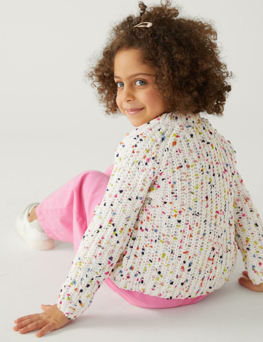 Chunky Knitted Cardigan (2-8 Yrs) image 3