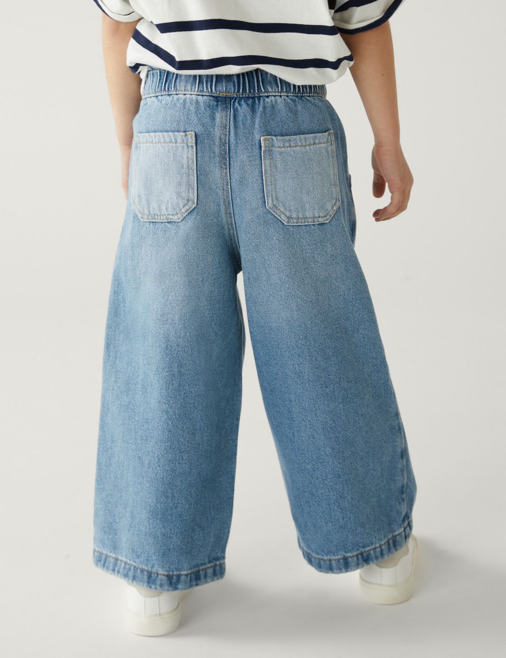 Wide Leg Denim Jeans (2-8 Yrs) image 4