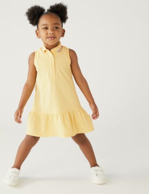 

Girls M&S Collection Pure Cotton Dress (2-7 Yrs) - Yellow, Yellow